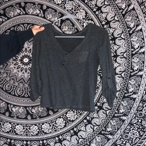 Quarter sleeve XS grey shirt
